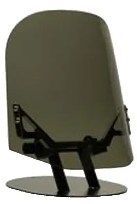 10-1055sbgs Wind Vest Windvest Harley Softail Classic/ Gun Smoke 14 Inch Blk. Hardware #