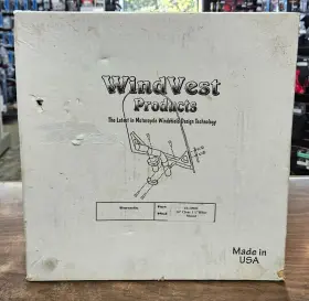10-1090c Wind Vest - 14 Inch Clear Windshield With 1-1/4 Hbar Mount And 1