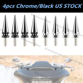 Mc-qta535-bk Windscreen Bolts Mc-qta535-bk/cd Windshield Spike Durable For Harley Cvo Road Glide Ultra 2015-up Us