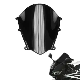 Ws-008-h0672 Wynmoto #mon Abs Plastic Black Windscreen Windshield For Honda Cbr600rr 2007-2012 Deflector