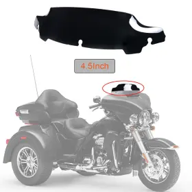 Ws-153-hd1419 Wynmoto 4.5 Inch Black Windshield For Harley Davidson Touring Street Glide 14-19 Windscreen