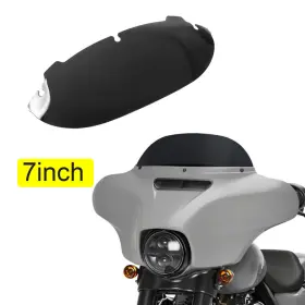 Ws-175-hd1421 Wynmoto 7 Inch Black Round Windshields For Harley Electra 2014-2021 Street Glide Windscreen