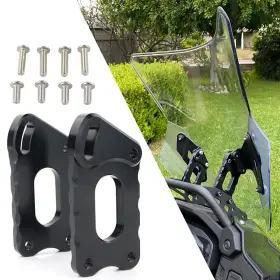 Fb019hwwbk02-2 Xitomer Wind-blocking Screen Heightening Bracket Fit For Kawasaki Klr 650 2022-2024