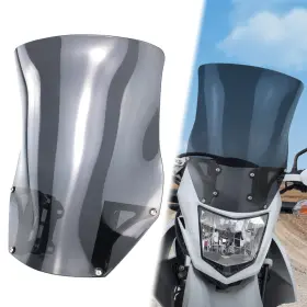 Xiwbk09dgy Xitomer Fit For Honda Xr125l 2014-2017 Adjustable Windshield Risers And Grey Windscreen