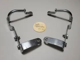 4nl-f8356-00-00 Yamaha 96-01 Royal Star Windshield Brackets Mounts Chrome Windscreen Xvz1300 Xvz