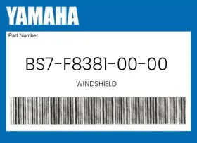 Bs7-f8381-00-00 Yamaha Genuine Windshield -