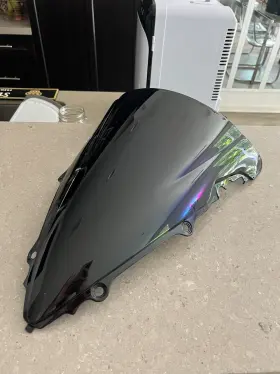 Ws-041-y0635 Yamaha #get Abs Black Windshield Wind Deflector Windscreen For Yzf R6 2003 2004 2005