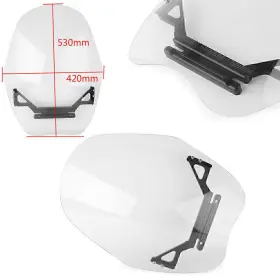 Yfoutlet 512300707485 Moto Front Windshield Screen For Harley Night Rod Special 2012-2017 2013 2014 15
