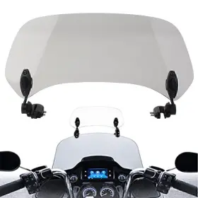 Yfoutlet 665897364088 Adjustable Clip On Windshield Extension Spoiler Wind Deflector For Motorcycle Us