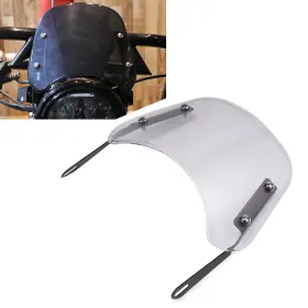 Zdl-kabusikikaisya1989usa 760000389009 Universal Headlight Windshield Windscreen Clear For 5-7ftft Round Headlamp Motor