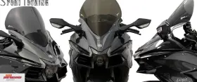 23-256-02 Zero Gravity Sport Touring Windscreen 2018-2022 Kawasaki H2 Sx Se Smoke