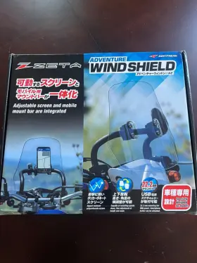 Ze70-1041 Zeta Adventure Windscreen #ze70-1041 Fits Honda Crf450l/crf450rl