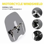 Universal 17 X 19" Smoke Motorcycle Windshield For Yamaha Kawasaki Honda Suzuki New. Price: $53.19.