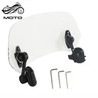 Motorcycle Adjustable Clip-on Windscreen Extender Windshield Extension Universal New. Price: $19.90.
