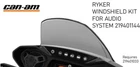 Can-am Ryker All Models Oem Windshield Kit Only For Audio 219401144 New. Price: $169.99.