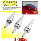 3-30X For 1996-2013 Harley Touring Spike Windshield Fairing Bolt Silver Aluminum New. Price: $121.03.