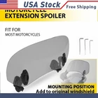 Universal Motorcycle Windshield Screen Extension Deflector Spoiler Clip New. Price: $18.99.