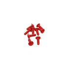 Puig Windscreen Screw Kit - Red, Standard Nut 0956R New. Price: $9.70.