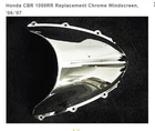 Honda Cbr 1000RR Chrome Double Bubble Replacement Windshield, '06-'07 New. Price: $57.95.