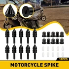 Black Motorcycle 5MM Spike Windscreen Windshield Bolt Screws Nut Replacement Kit New. Price: $12.34.