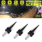 3PCS For 1996-2013 Harley Touring Aluminum Windshield Spike Bolt Set Black&white New. Price: $14.24.