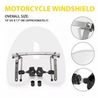 Universal Clear Motorcycle Windshield 19"X 17" For 7/8" & 1" 1-1/4" Handlebars New. Price: $53.19.