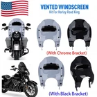 Windshield Vented Windscreen + Mounting Hardware Kit For Harley Road King 94-UP New. Price: $215.02.