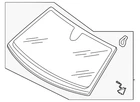 Genuine Audi Windshield 4M0-845-099-BD-NVB New. Price: $1116.23.