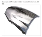 Kawasaki Ninja ZX6 & ZZR600 Chrome Double Bubble Replacement Windshield, '93-'05 New. Price: $57.95.