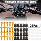 20PCS M5 5MM Motorcycle Windscreen Screws Fairing Gold Tone New. Price: $14.49.