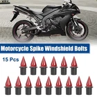 Motorcycle Fairing Bolts Windshield Screws M5 Nuts Red - Pack Of 15 New. Price: $25.49.