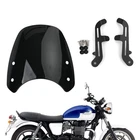 Abs Plastic Motor Windshield Windscreen Fit For Bonneville T100 T120 Black New. Price: $73.03.