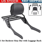Backrest Sissy Bar W/ Luggage Rack For Harley Nightster Special RH975S 2023-2025 New. Price: $118.98.