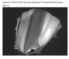 Suzuki GSX-R1000 Replacement Chrome Double Bubble Windshield Windscreen, '09-'12 New. Price: $57.95.