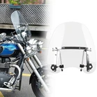 For Triumph Bonneville Speedmaster Clear 18"X16" Windshield 7/8" 1" Handlebar New. Price: $75.38.