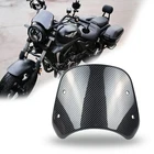 Universal Motorcycle Windshield Carbon Deflector Windscreen Front Flyscr.... Price: $68.07.