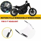 Universal 5-7" Round Headlight Motorcycle Clear Windshield Windscreen For Honda New. Price: $18.99.