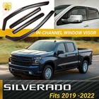 Fits Silverado Sierra 1500 19-22 Crew Cab In-channel Vent Window Visors Guard New. Price: $59.99.