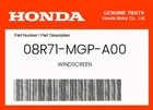 Honda Genuine Windscreen 08R71-MGP-A00. Price: $52.55.