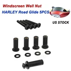 Windshield Windscreen Screws Bolt Kit Well Nut For Harley Road Glide Fltr New. Price: $6.85.