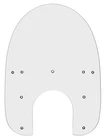 Memphis Shades 17" Clear Windshield '97-03 Harley FLSTS/'93-07 Fxsts (MEP6250) New. Price: $109.95.