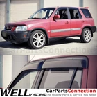 Wellvisors Window 97-01 For Honda Crv Side Deflectors Clip-on Series New. Price: $85.99.