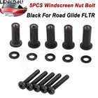 For Harley Windscreen Well Nut Bolt Screws Kit Touring Road Glide 98-22 Black New. Price: $9.99.