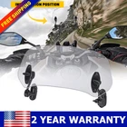 For Motorcycle Adjustable Clip Windshield Extension Spoiler Deflector New. Price: $21.99.