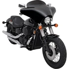 Memphis Shades Batwing Fairing Windshield - Black MEP8501 New. Price: $94.95.