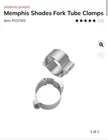 Memphis Shades Fork CLAMPS42MM-50MM Tubes Used. Price: $40.00.