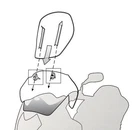 Transparent Sliding Fairing, Givi AF3125B For Suzuki V-strom 800 De/se Nuovo. Price: $195.44.