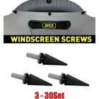 3-30X Fit 1996-2013 Harley Touring Spike Windshield Fairing Mounting Bolts Black New. Price: $68.35.