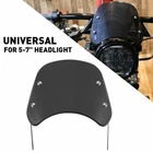 Universal Motorcycle Windshield Deflector Windscreen Motorbike 5"-7" Black New. Price: $18.99.