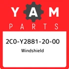 2C0-Y2881-20-00 Yamaha Windshield 2C0Y28812000, New Genuine Oem Part. Price: $296.87.